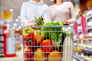A selection of sustainable food ingredients illustrating the role of dietary change in reducing food-related carbon emissions and meeting climate goals.