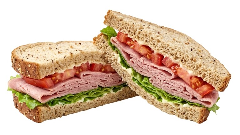 deli ham and cheese sandwich